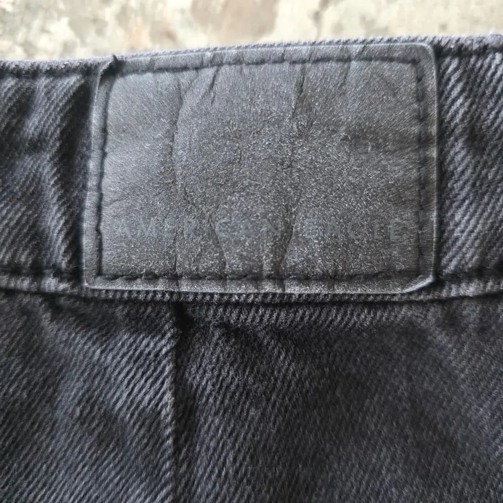 American Eagle Outfitters Black Jean Skirt Women's Size 2 - Picture 3 of 7